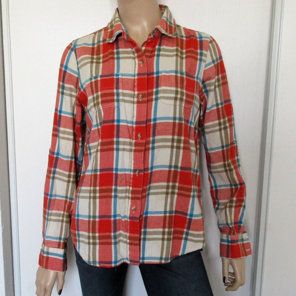 the NORTH FACE Flannel Shirt Medium Plaid Button Down